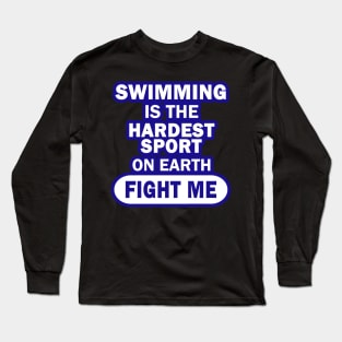 Swimming Men Breaststroke Crawl Boys Long Sleeve T-Shirt